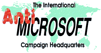 The International Anti-Microsoft Campaign Logo